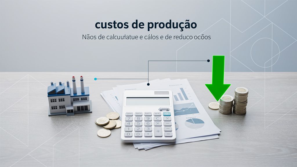 A clean dashboard on a tablet showing real-time production cost metrics