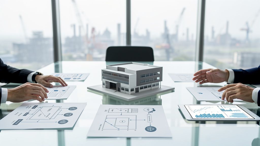 A flowchart showing a complex, fragmented process versus a simplified, integrated one from sales to production