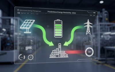 Sua Gestão de Energia Reage ao Passado. A IA Já Opera no Futuro.