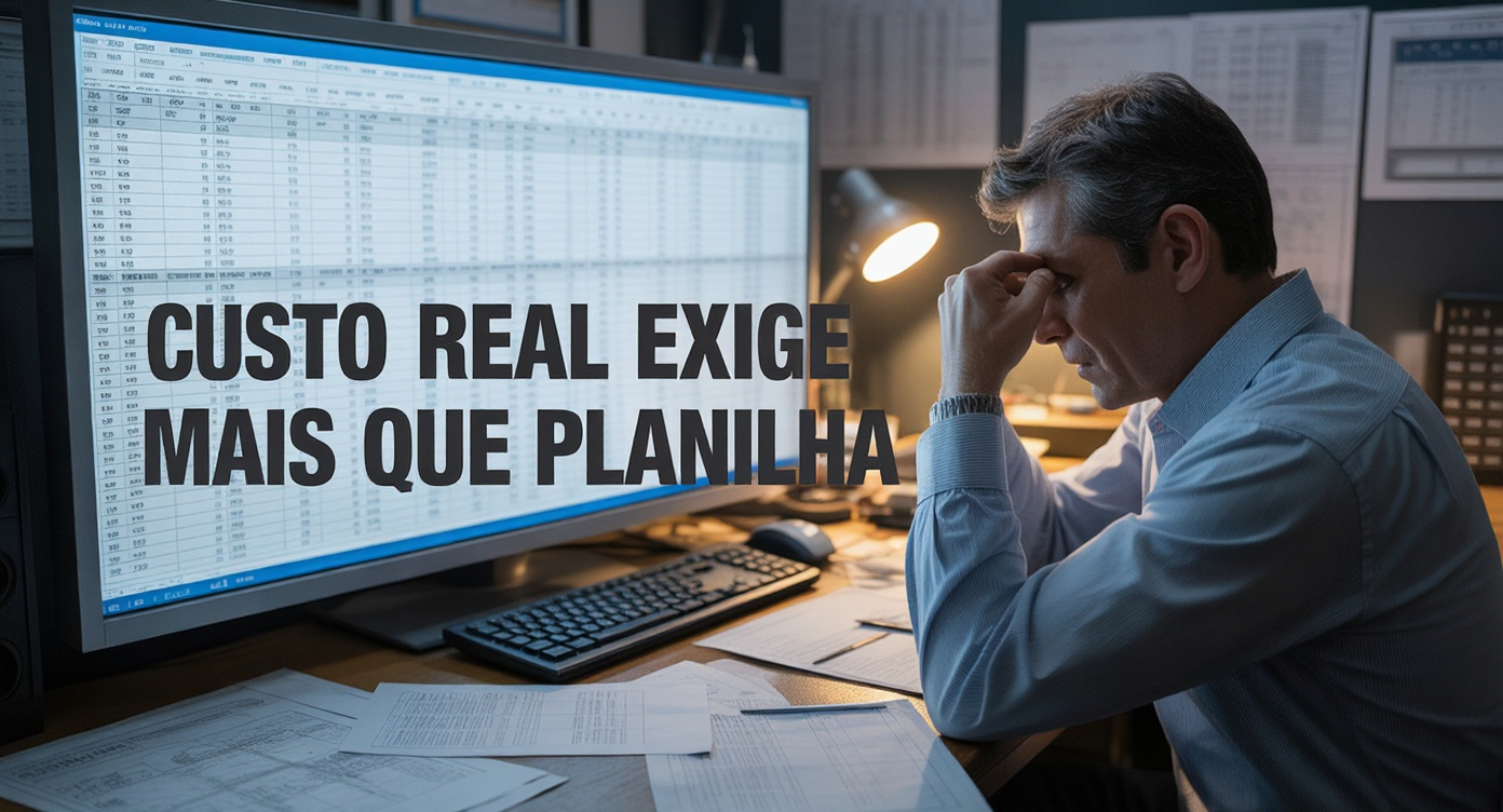 CUSTO REAL EXIGE MAIS QUE PLANILHA